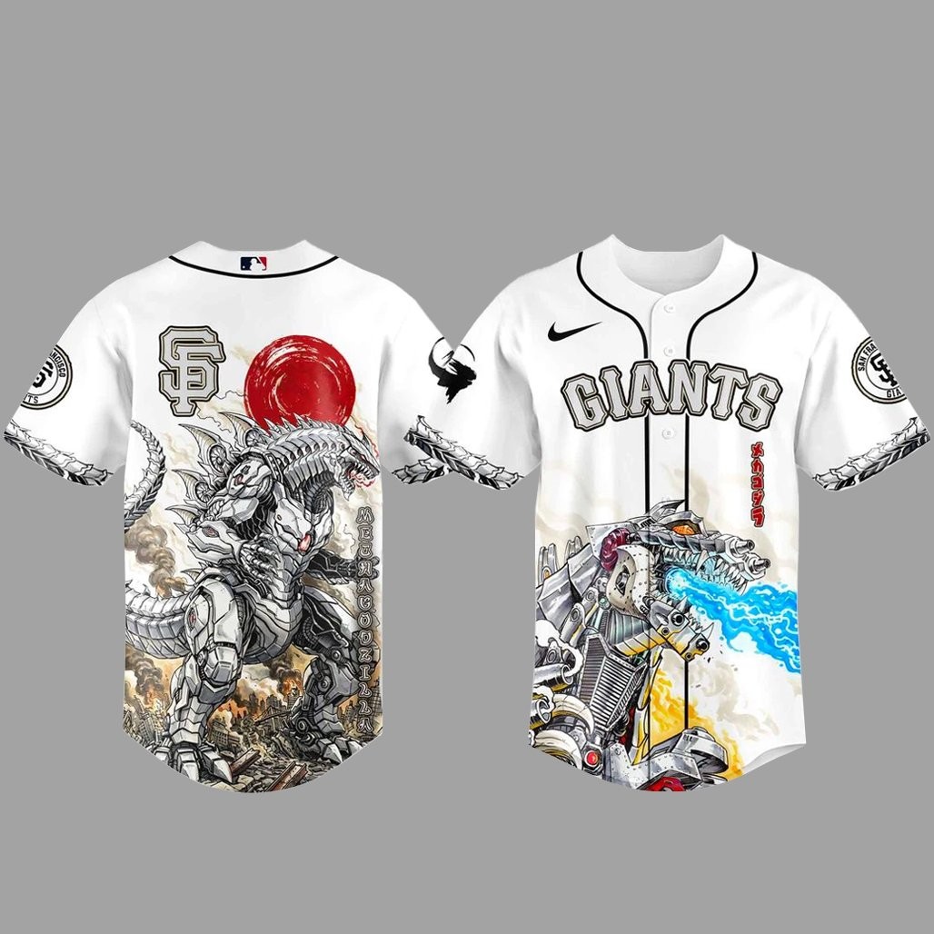 San Francisco Giants x MechaGodzilla Monster Baseball Jersey