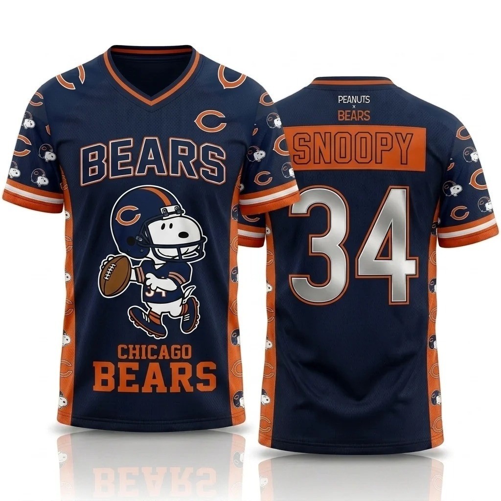 Musemora - Unisex Chicago Bears Jersey - Game Day Football