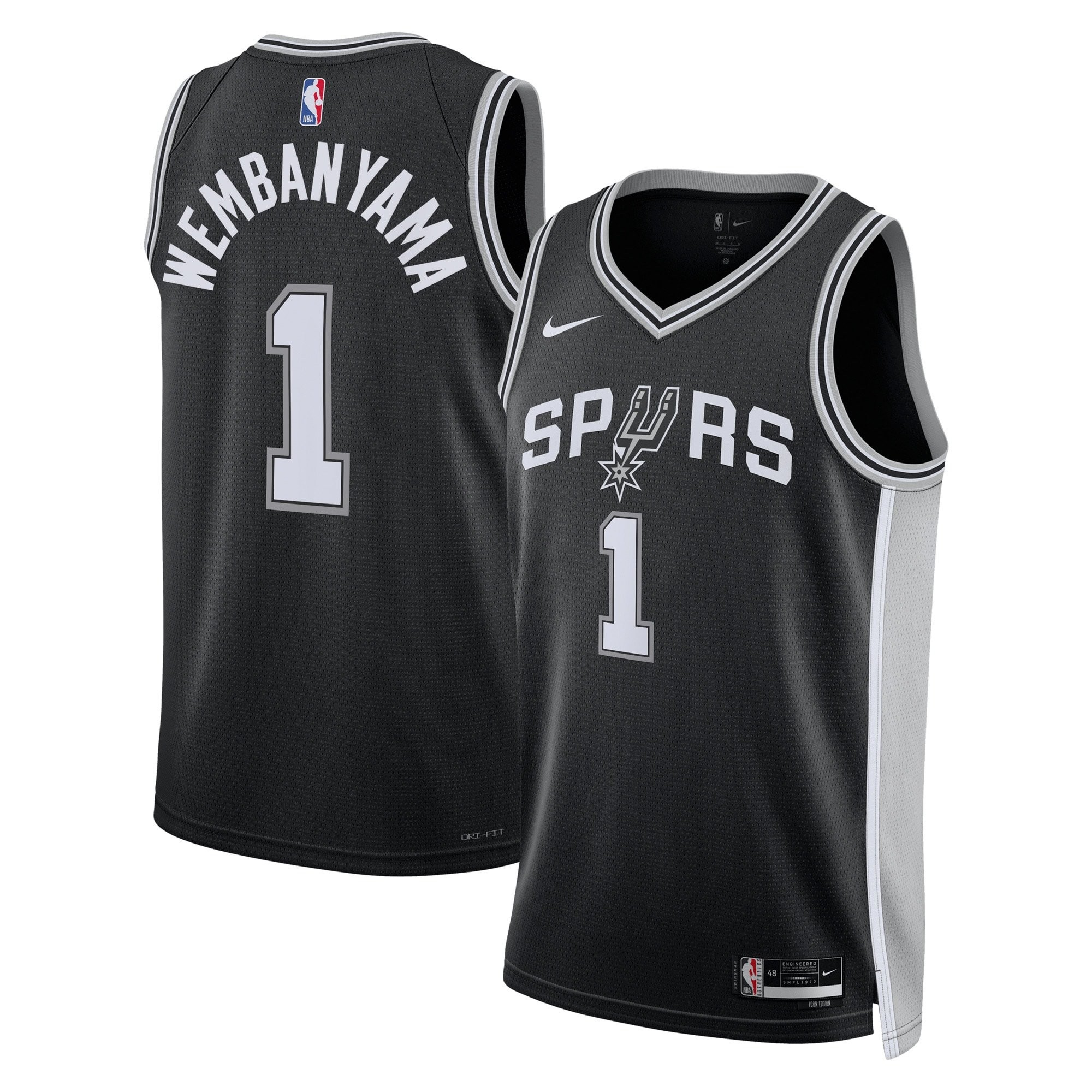 San Antonio Spurs Victor Wembanyama Icon Swingman Jersey Mens Multicolor