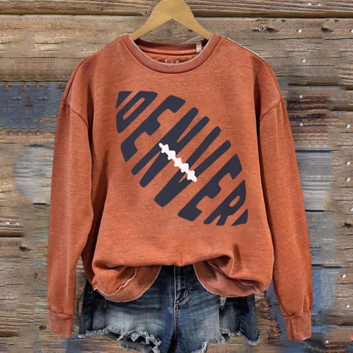Musemora - Women's Denver Broncos Sweatshirt - Game Day Football