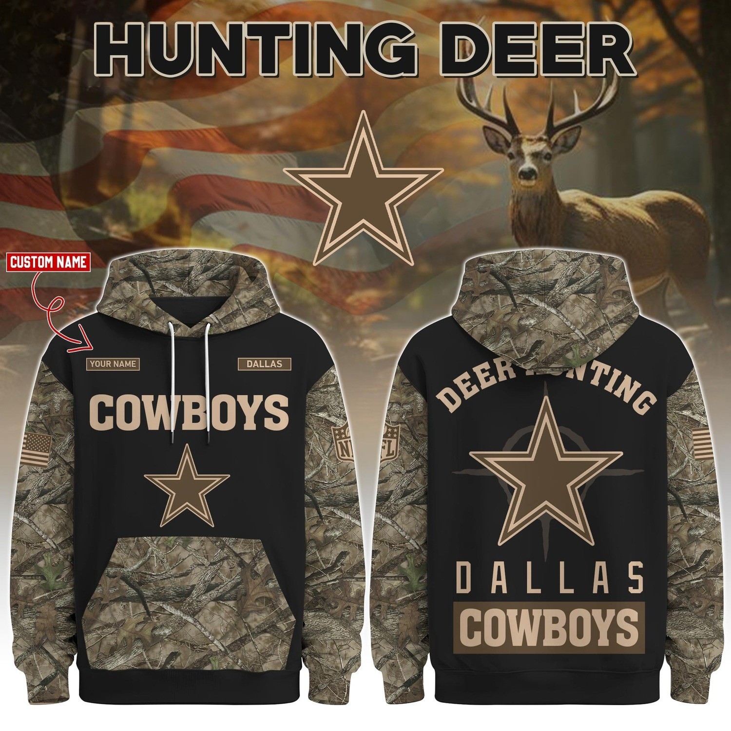Musemora - Unisex Dallas Cowboys Hoodie - Game Day