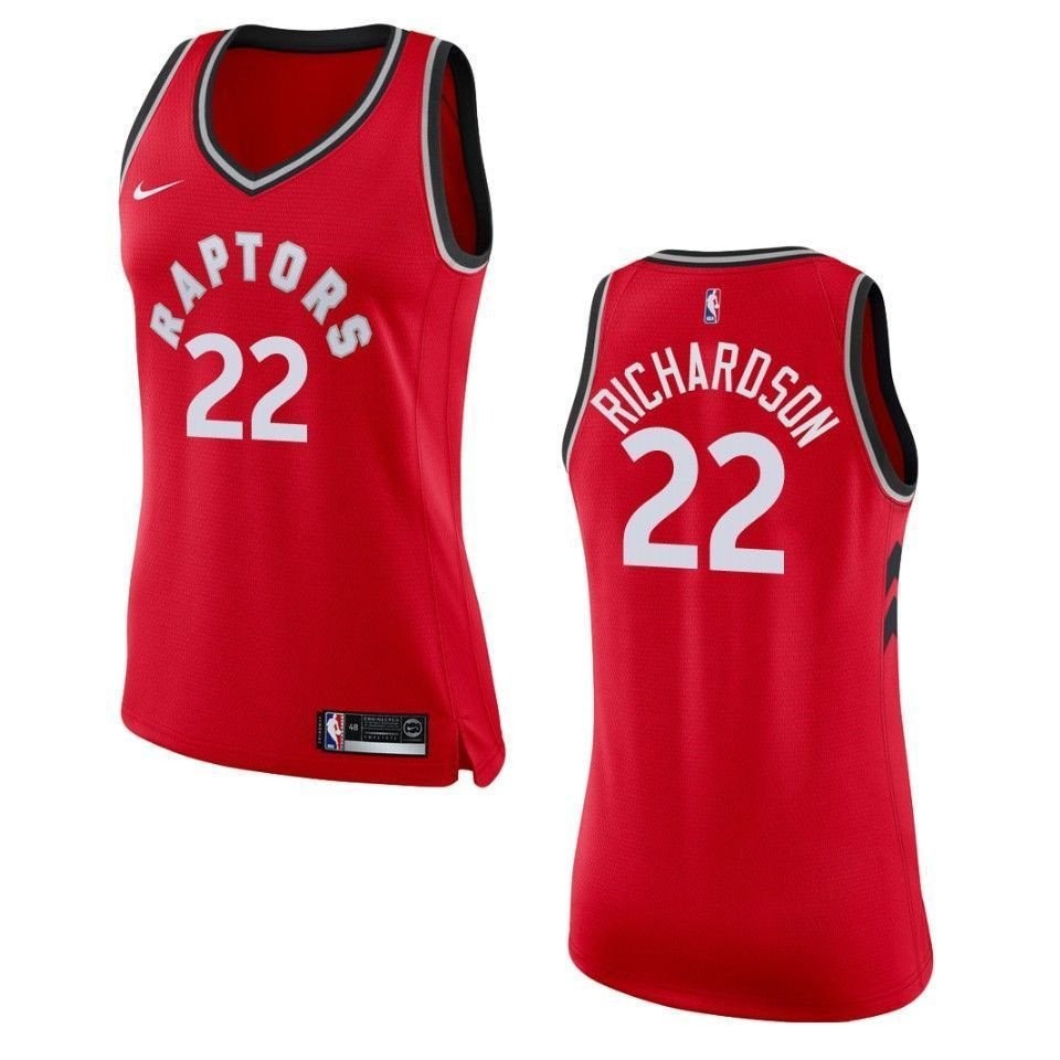 Women's Toronto Raptors 22 Malachi Richardson Icon Swingman Jersey - Red
