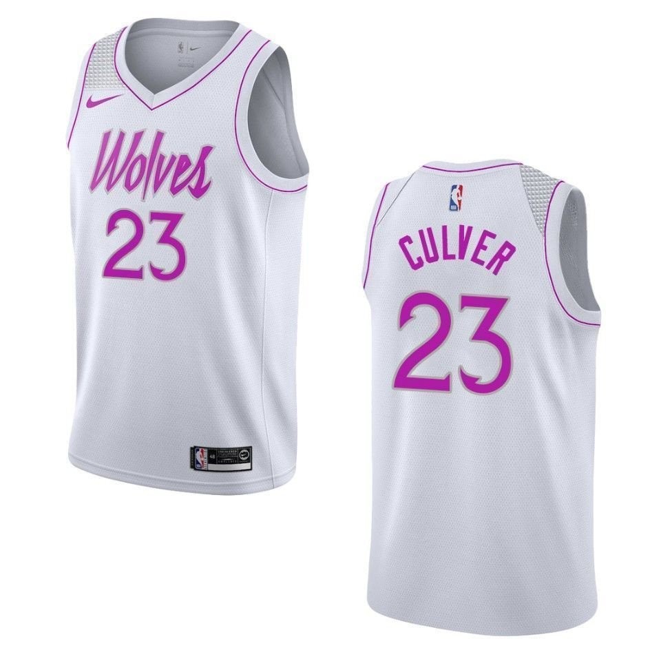 Men's Minnesota Timberwolves Jarrett Culver #23 Earned Swingman Jersey White
