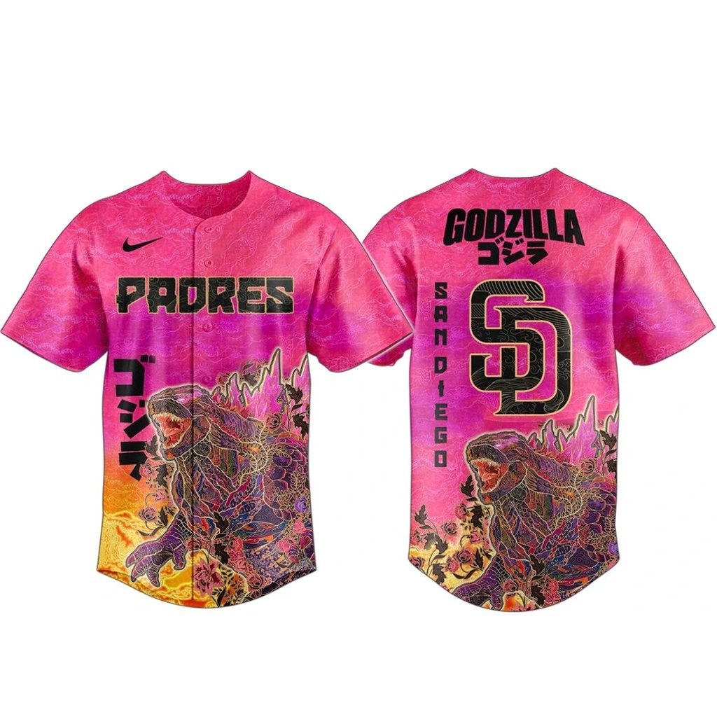 San Diego Padres King of Monsters Baseball Jersey