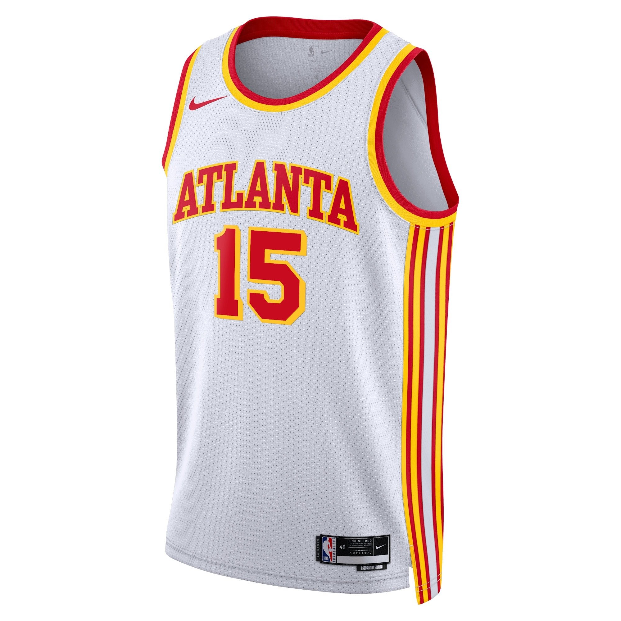 Atlanta Hawks Association Edition Swingman Jersey White Clint Capela Unisex