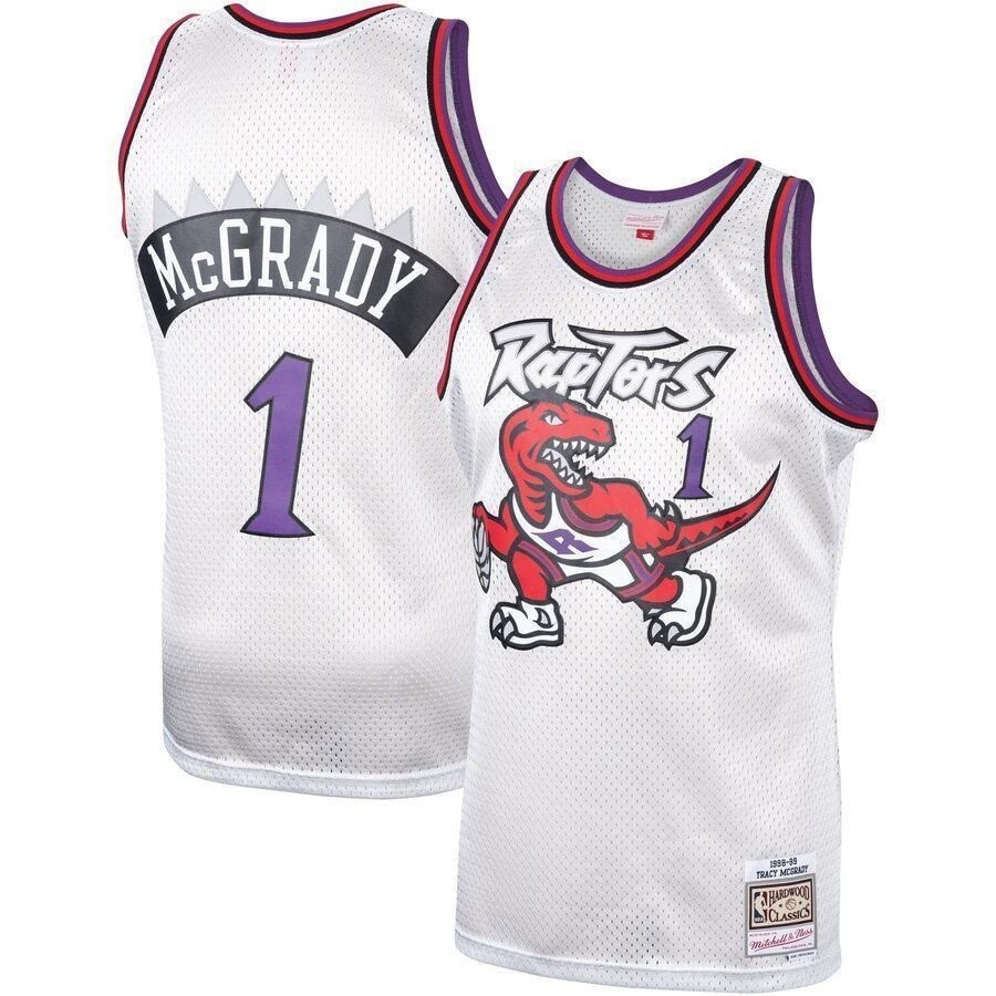 Tracy McGrady Toronto Raptors Mitchell & Ness Hardwood Classics Platinum Swingman Jersey - Multicolor Unisex
