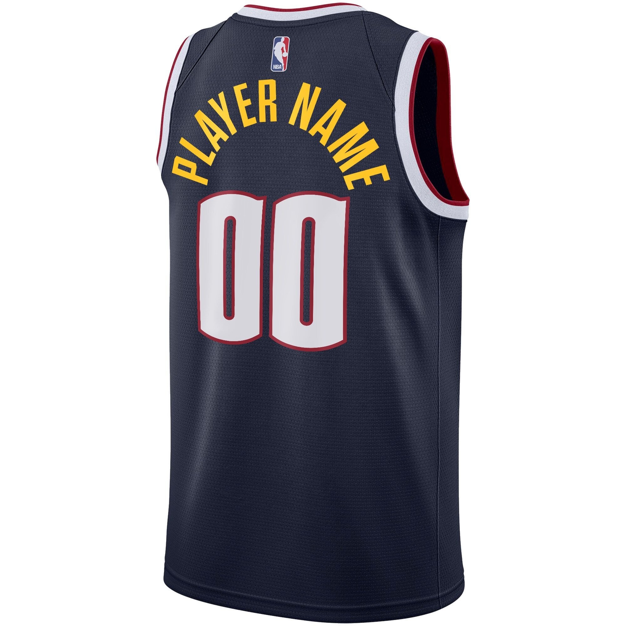 Denver Nuggets Icon Swingman Custom Jersey Mens - Multicolor Polyester - Image 2