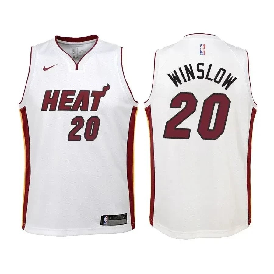 Youth Justise Winslow #20 Association Edition White Basketball Jersey