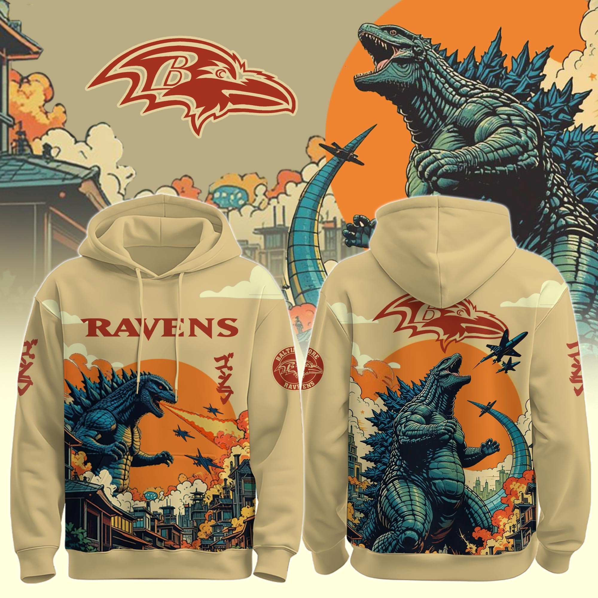 Musemora - Unisex Baltimore Ravens Hoodie