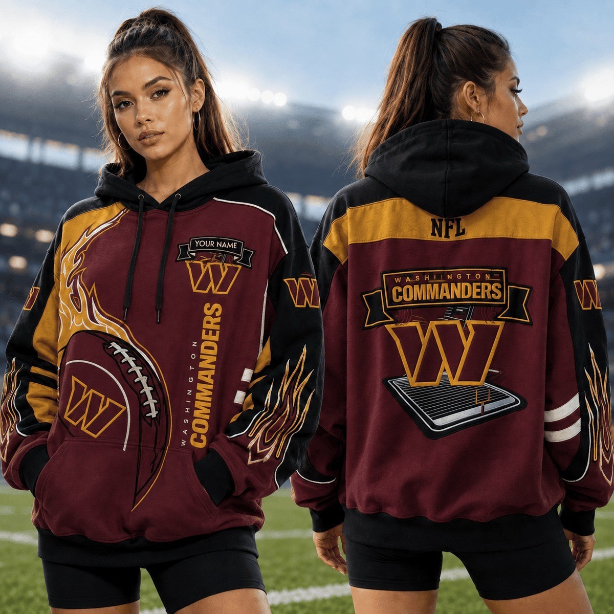 Musemora - Unisex Washington Commanders Hoodie - Game Day