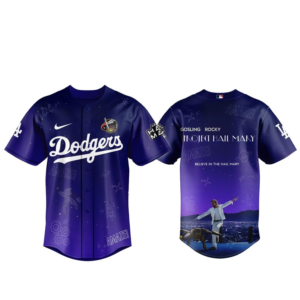Los Angeles Dodgers Project Hail Mary 2026 Baseball Jersey