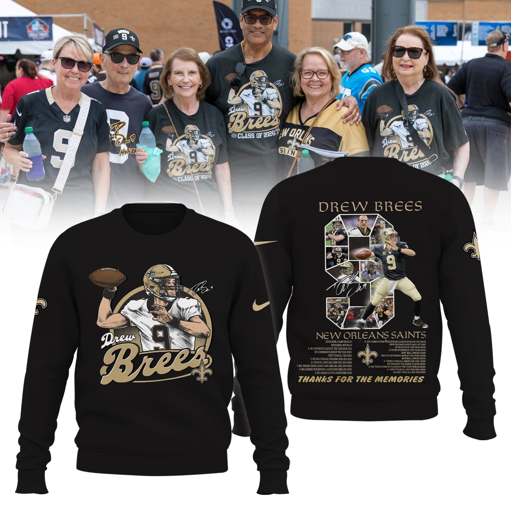 Musemora - Men's New Orleans Saints Sweatshirt