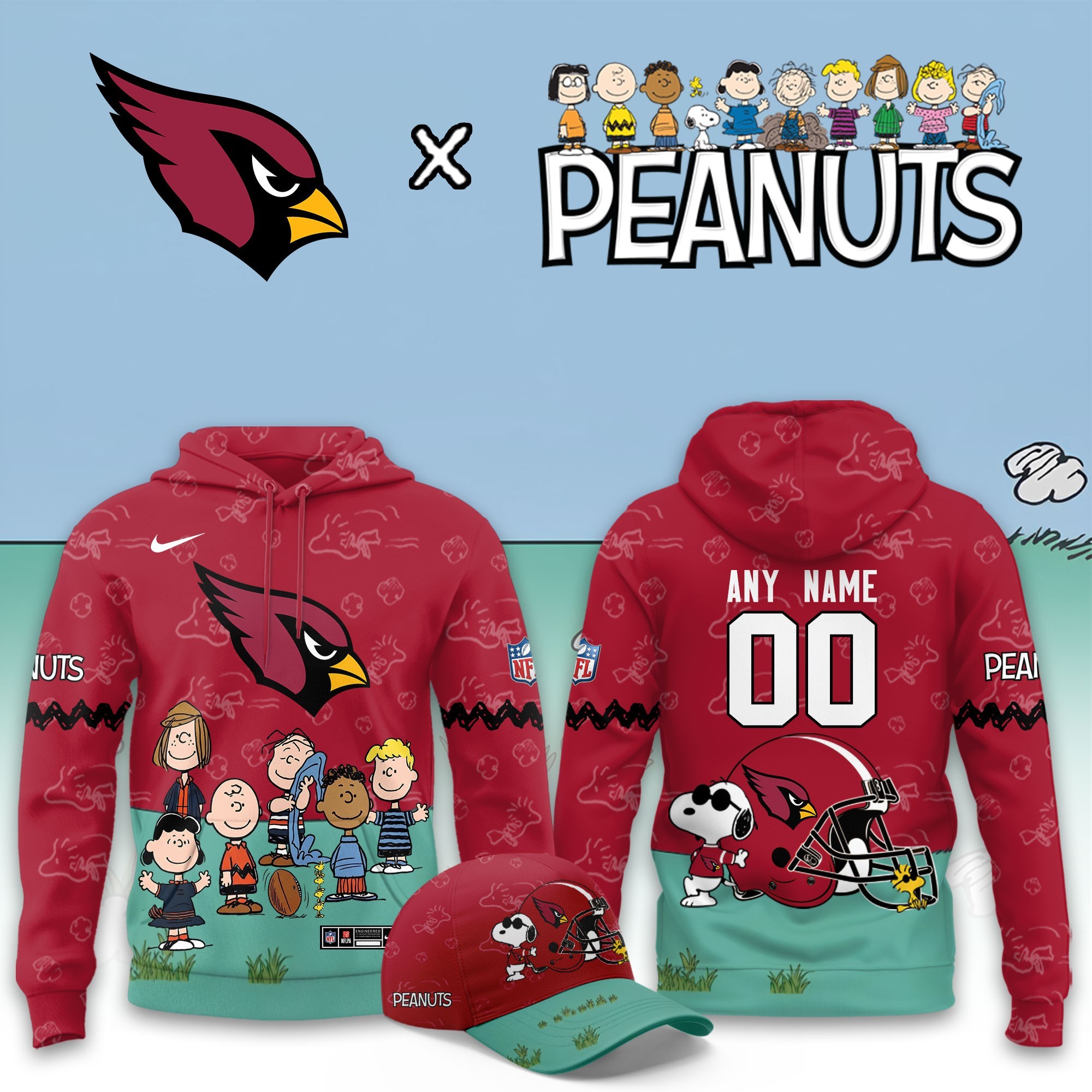 Musemora - Unisex Arizona Cardinals Hoodie - Fan Gear
