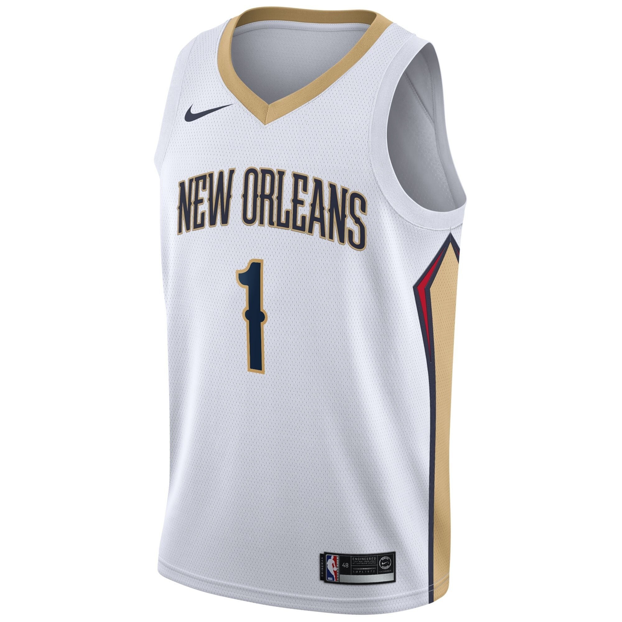 New Orleans Pelicans Association Swingman Jersey Zion Williamson Mens Multicolor