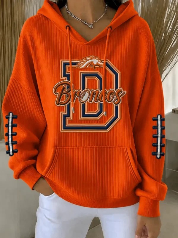 Musemora - Unisex Denver Broncos Hoodie - Game Day Football
