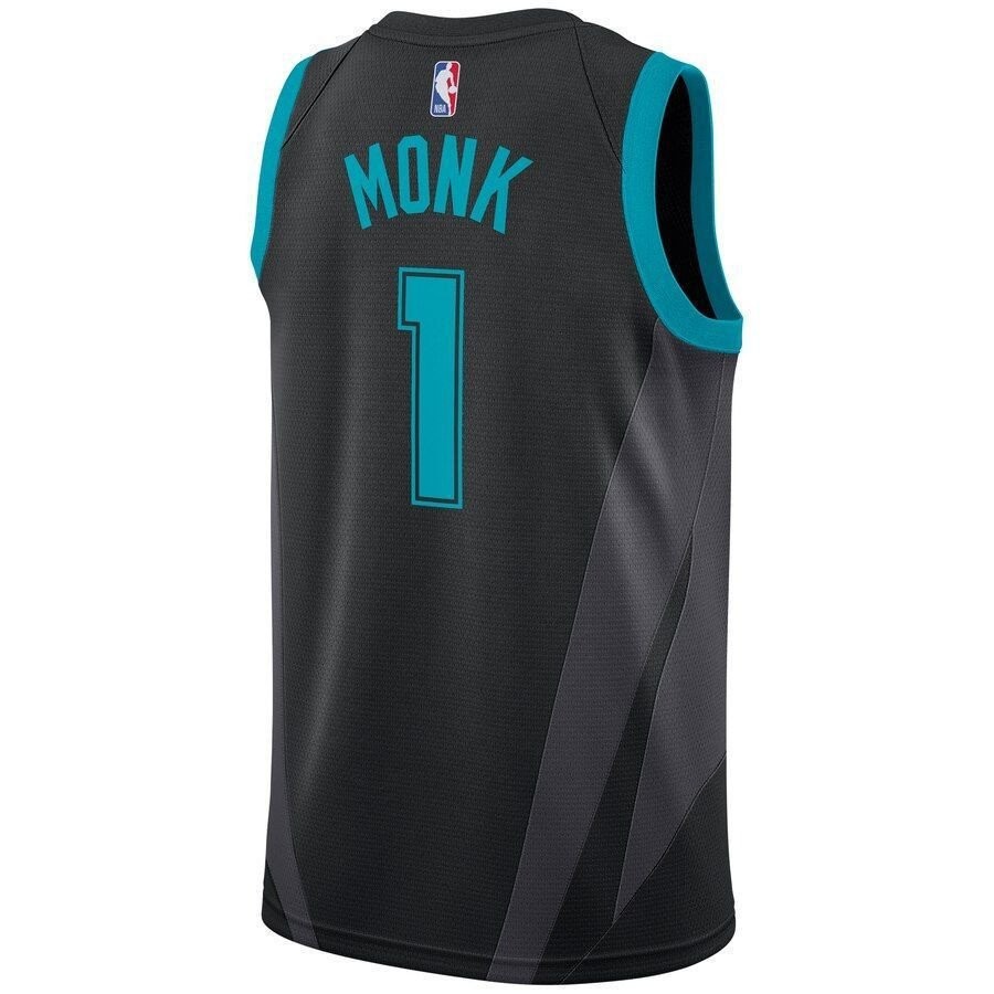 Malik Monk Charlotte Hornets City Edition Swingman Jersey - Black - Image 3