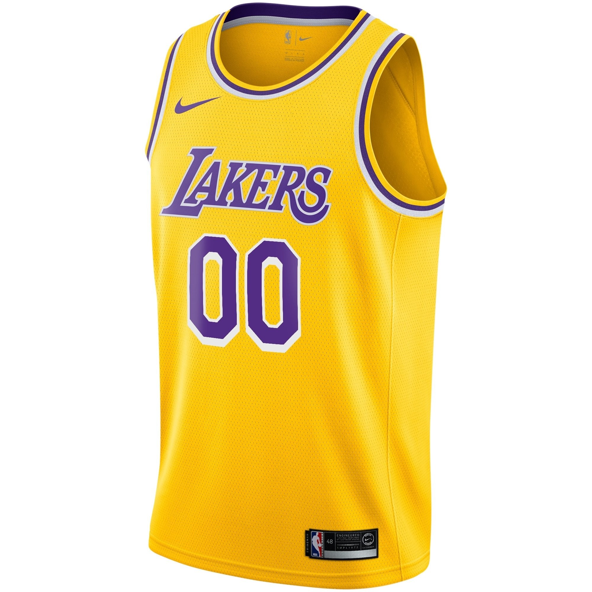 Los Angeles Lakers Icon Swingman Custom Jersey Mens Multicolor Sizes S-3XL