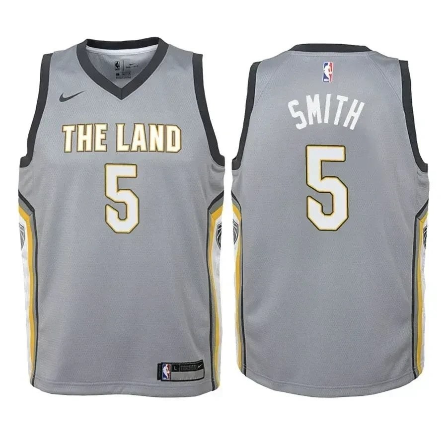 Youth Cavaliers J.r. Smith 5 City Edition Gray Jersey