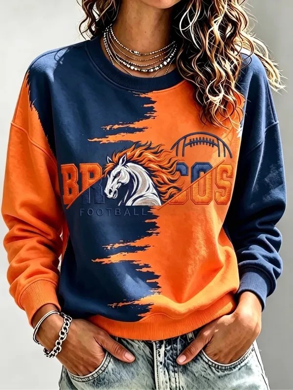 Musemora - Unisex Denver Broncos Sweatshirt - Game Day Football