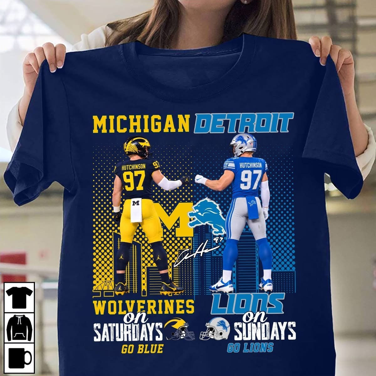 Musemora - Unisex Detroit Lions T-Shirt - Football