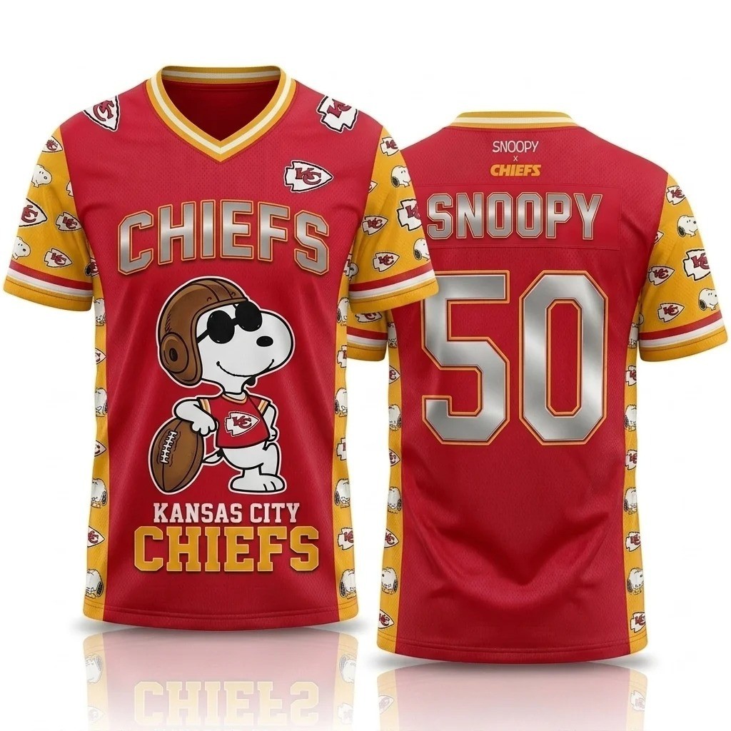 Musemora - Unisex Kansas City Chiefs Jersey - Game Day Football