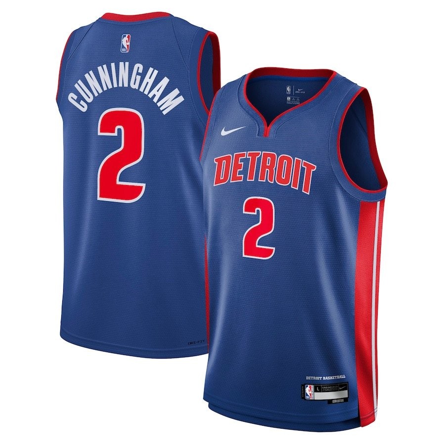 Cade Cunningham Detroit Pistons Unisex Swingman Jersey Icon Edition Blue