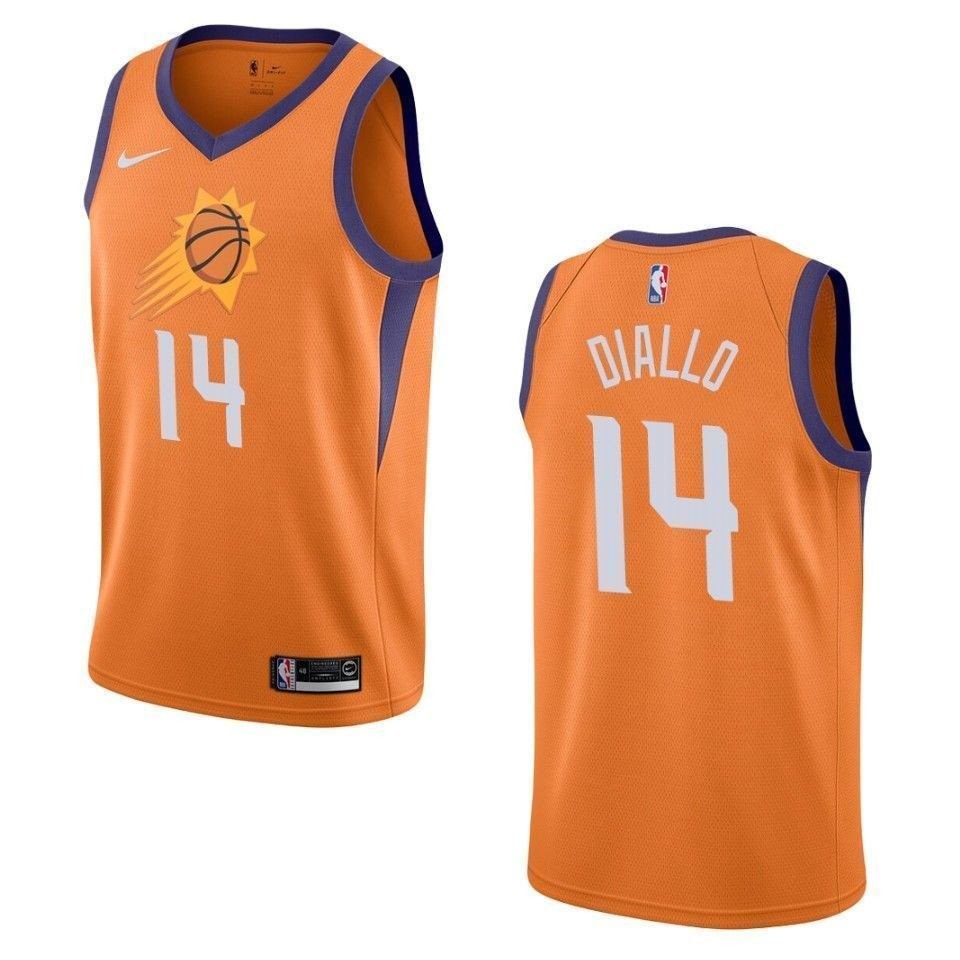 Men's Phoenix Suns Cheick Diallo 14 Statement Swingman Jersey Orange