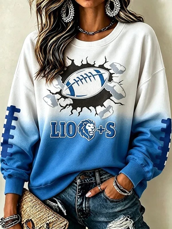 Musemora - Unisex Detroit Lions Sweatshirt - Game Day Football