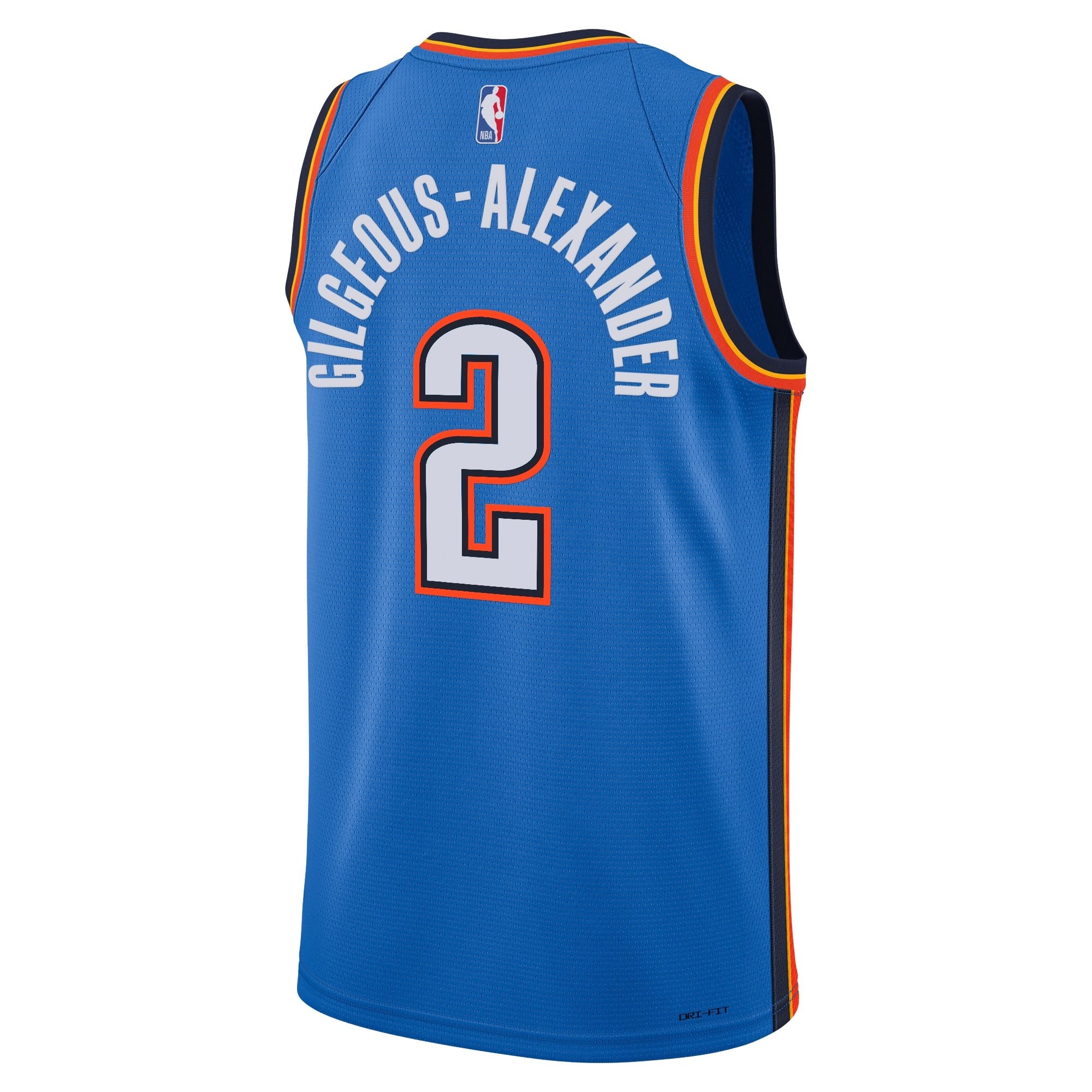 Oklahoma City Thunder Icon Edition Swingman Jersey Blue Shai Gilgeous-Alexander Youth - Image 3