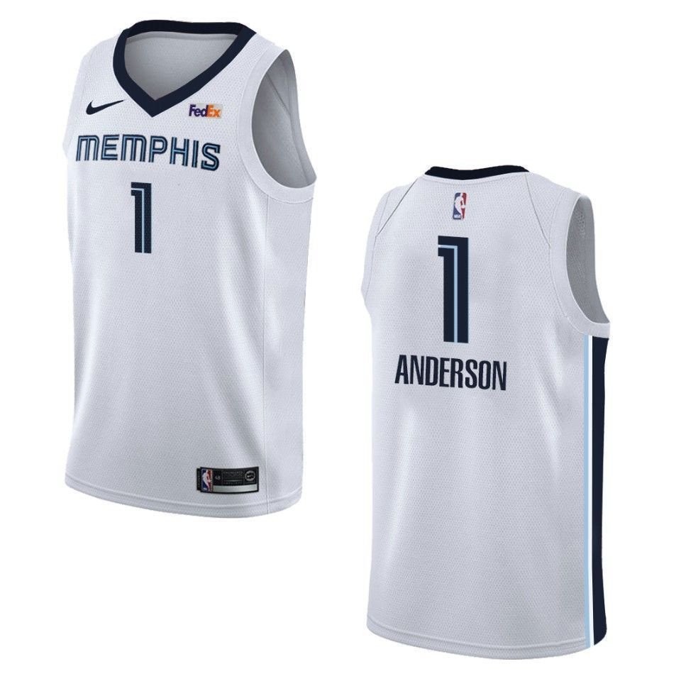 Men's Memphis Grizzlies Kyle Anderson Association Swingman Jersey White S-3XL