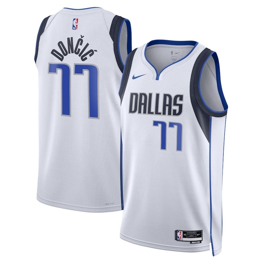 Luka Doncic 77 Dallas Mavericks Unisex Swingman Jersey Association Edition White