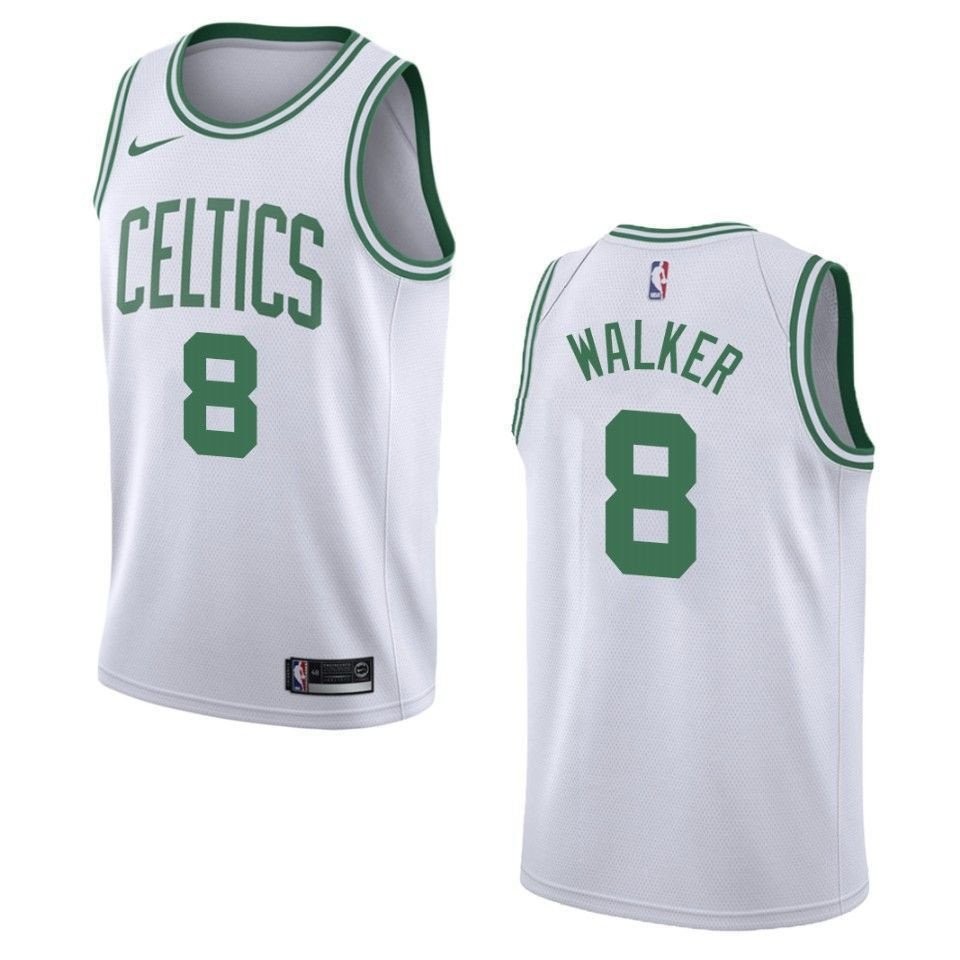 Men's Boston Celtics Kemba Walker #8 Association Swingman Jersey White