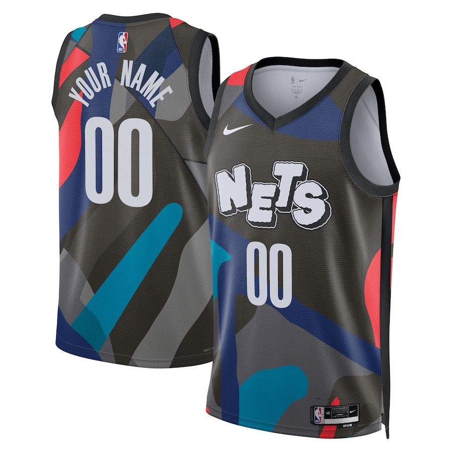 Brooklyn Nets 2023/24 City Edition Swingman Custom Jersey Black Unisex