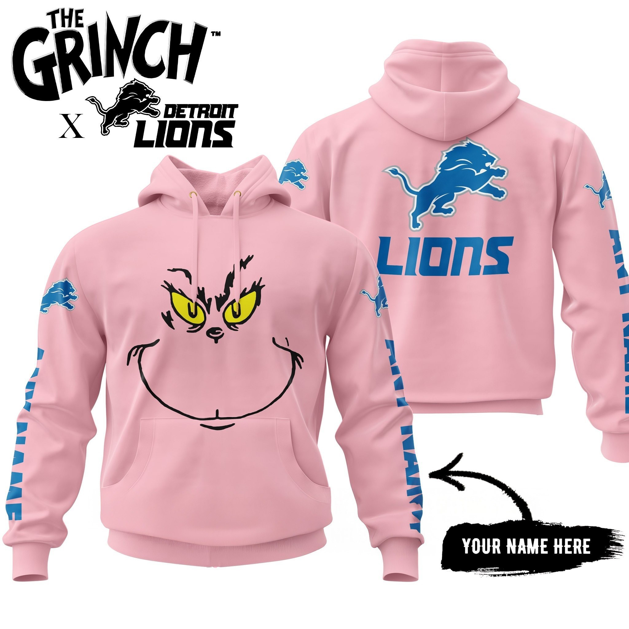 Musemora - Unisex Detroit Lions Hoodie - Football