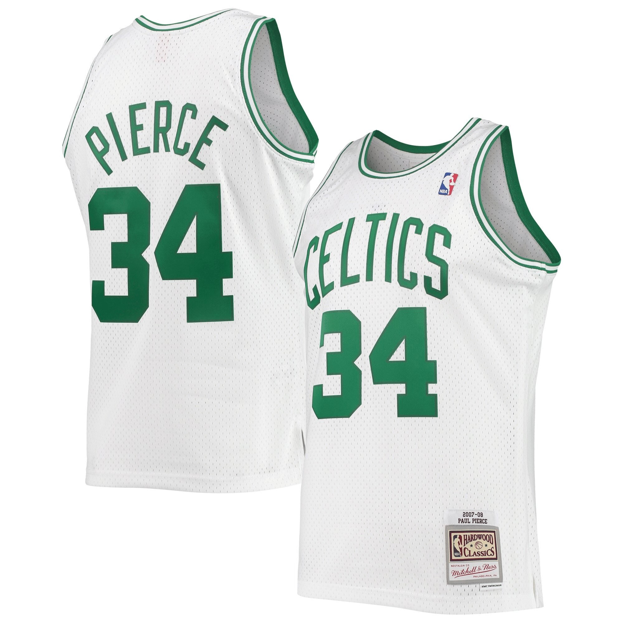 Paul Pierce Boston Celtics Mitchell & Ness 2007-08 Hardwood Classics Swingman Jersey - White Jersey
