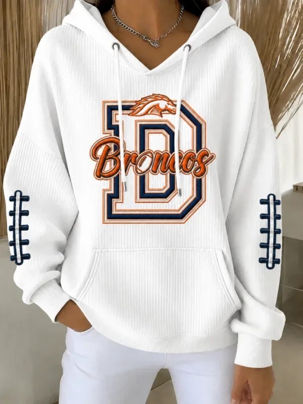 Musemora - Unisex Denver Broncos Hoodie - Game Day Football