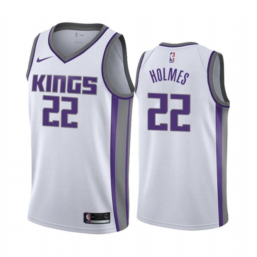 Men's Sacrato Kings Richaun Holmes 22 Association Multicolor Jersey