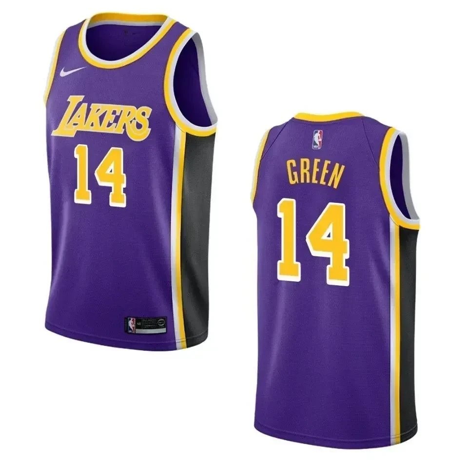 Men's Los Angeles Lakers Danny Green Statement Swingman Jersey Purple Size S-3XL