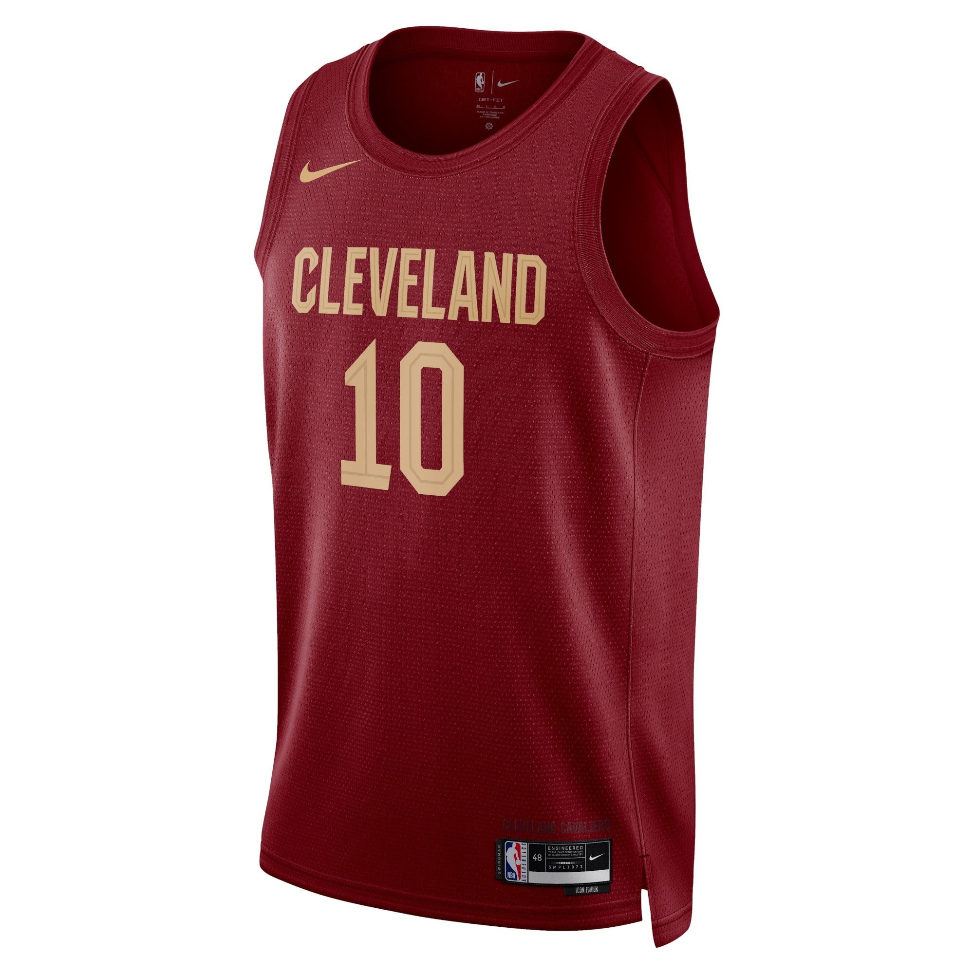 Cleveland Cavaliers Icon Edition Swingman Jersey Maroon Darius Garland Unisex