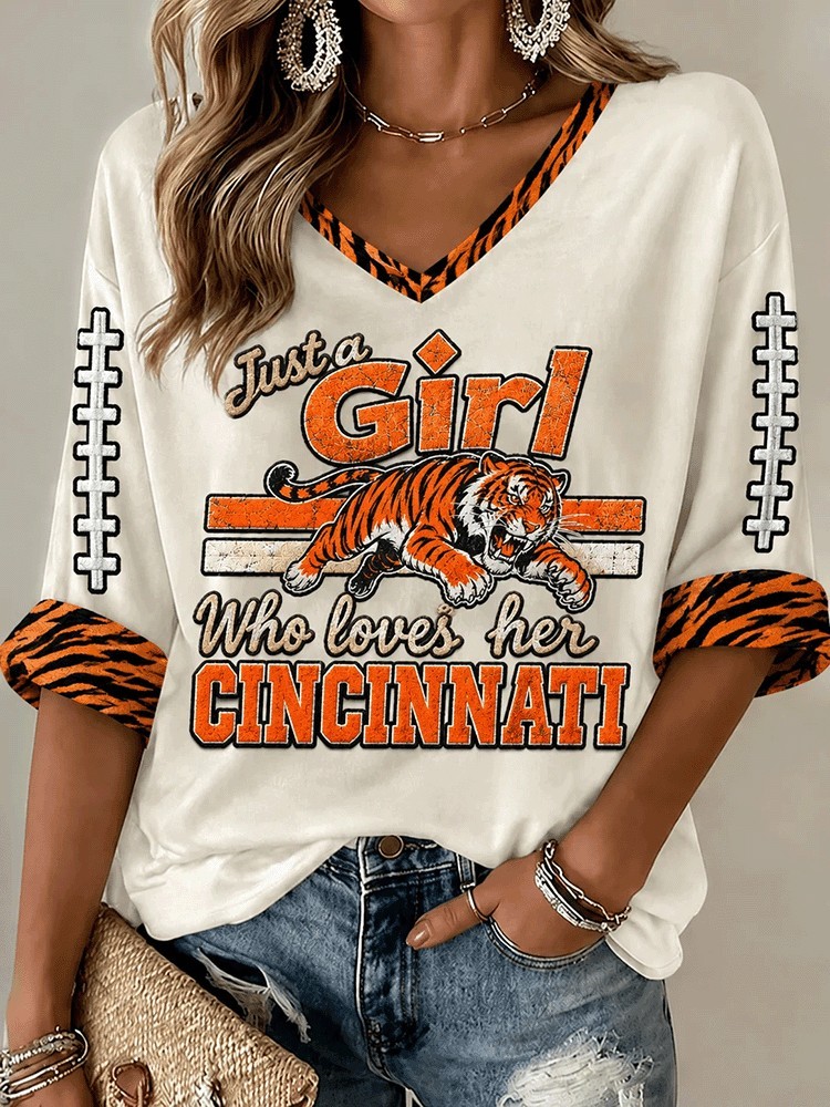 Musemora - Women's Cincinnati Bengals Long Sleeve Shirt