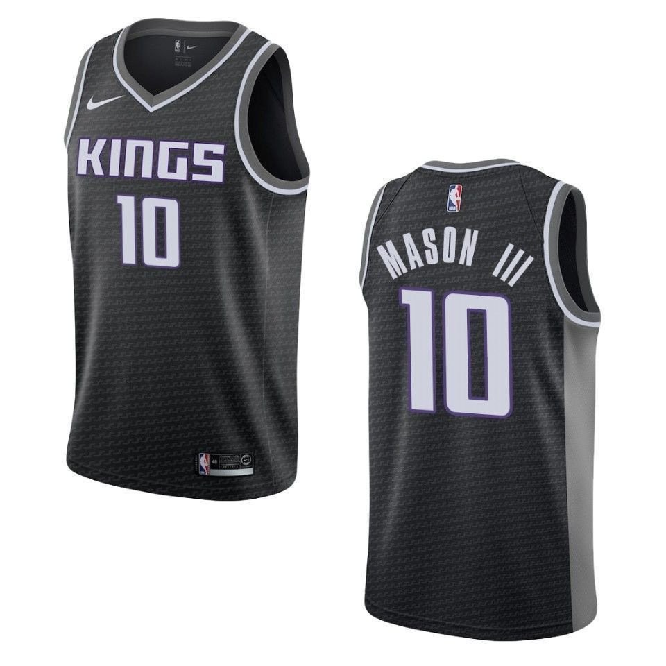 Men's Sacramento Kings Frank Mason III #10 Statement Swingman Jersey Black