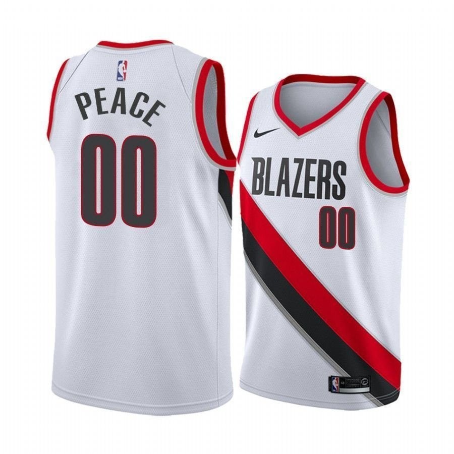 Men's Carmelo Anthony Peace Blazers Association Basketball Jersey Multicolor S-3XL