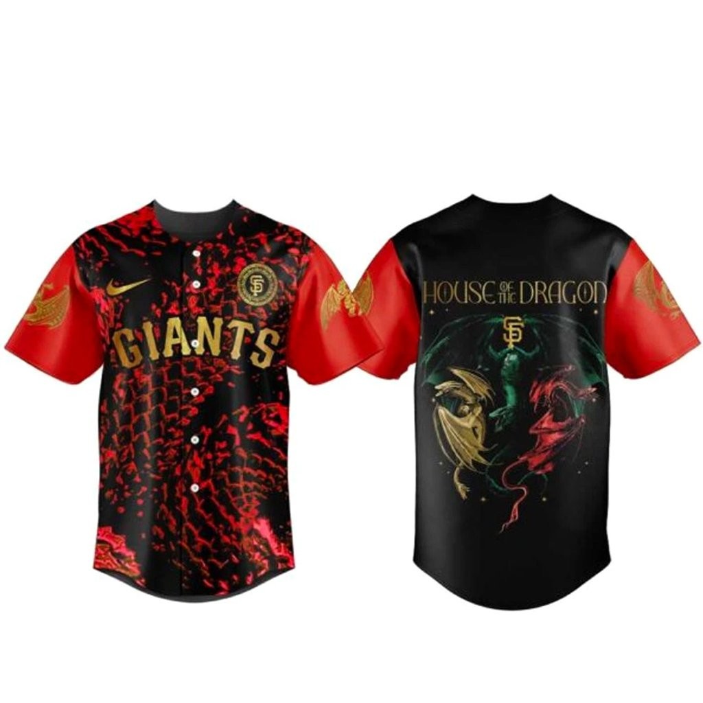 San Francisco Giants House of the Dragon Night 2026 Baseball Jersey
