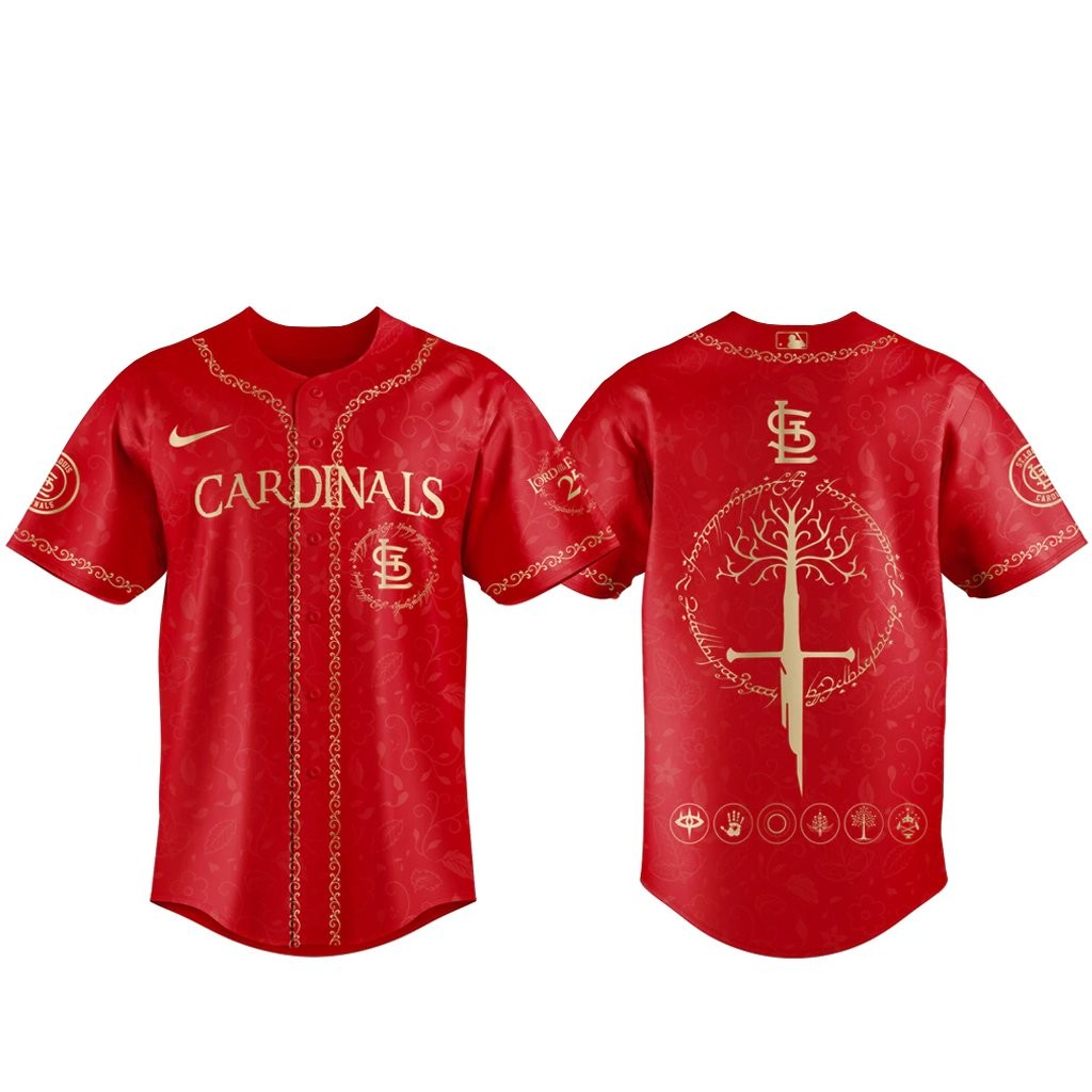 St. Louis Cardinals The Lord of The Rings 2026 Night Red Baseball Jersey