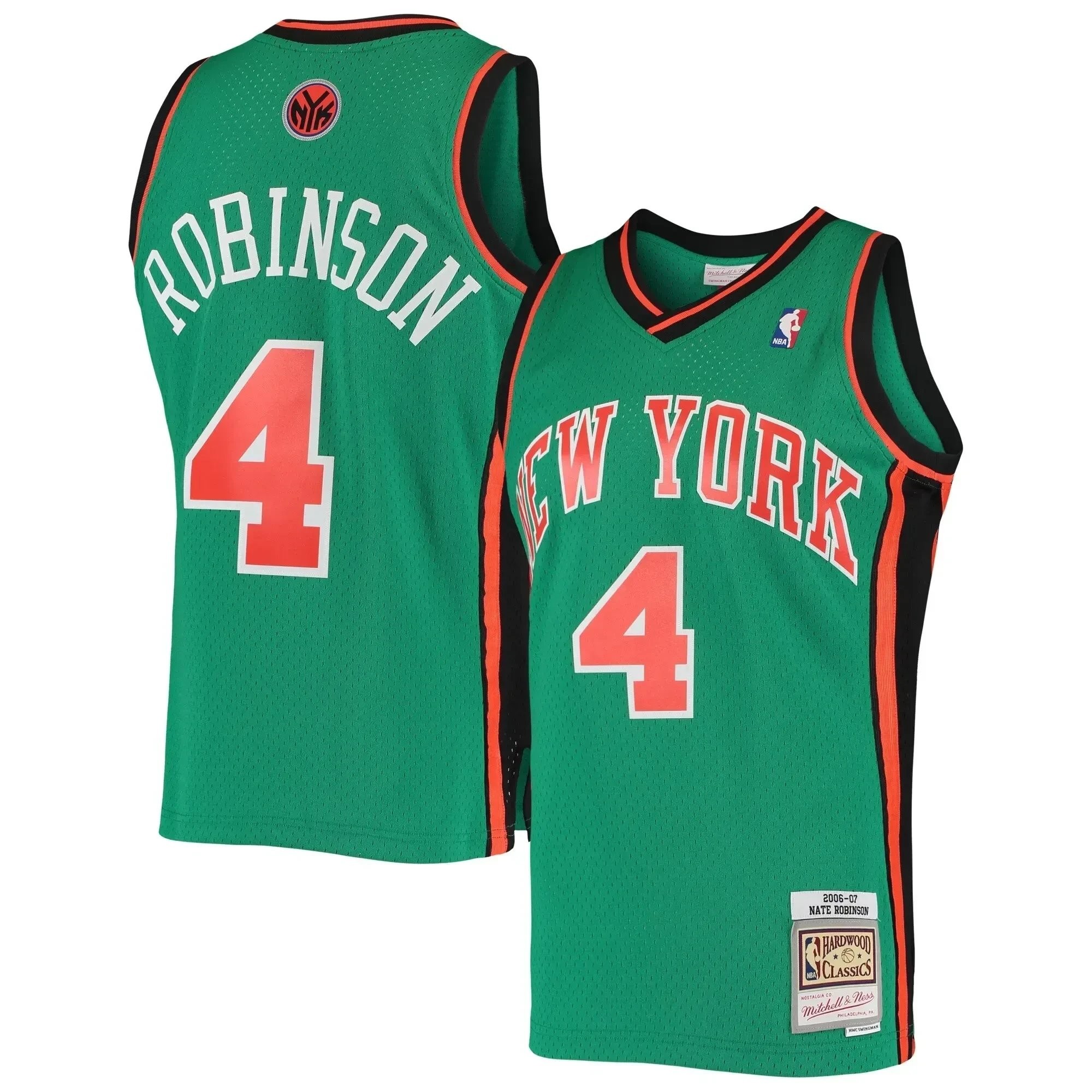 Nate Robinson New York Knicks Mitchell Ness Hardwood Classics Swingman Jersey - Green - Image 4
