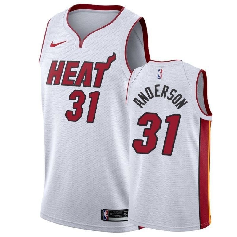 Men's Heat Male Ryan Anderson 31 Association White Jersey