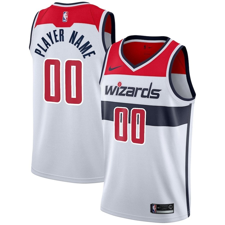 Washington Wizards 2023/24 Association Swingman Custom Jersey Men White