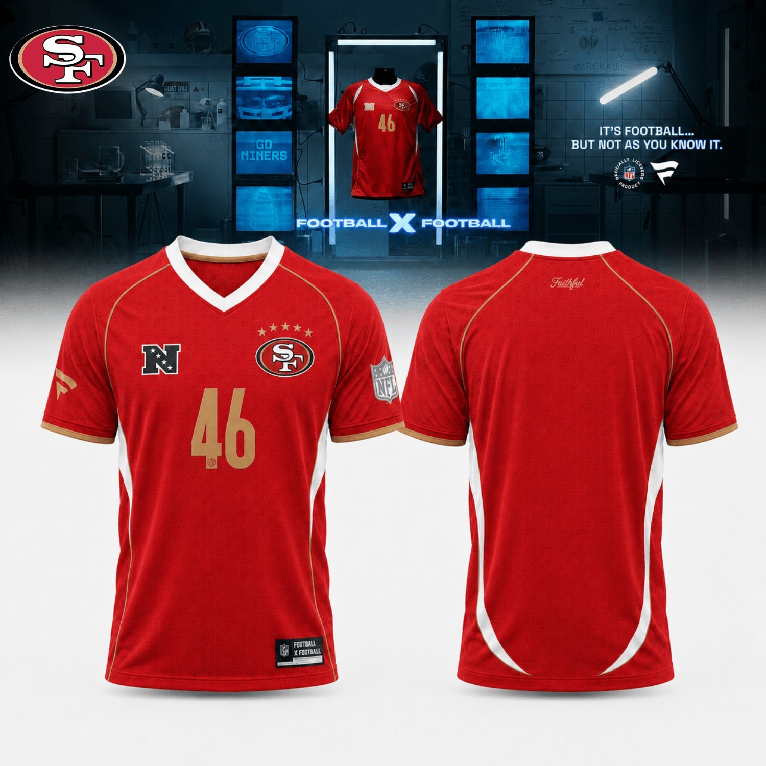 Musemora - Unisex San Francisco 49ers Jersey - Football