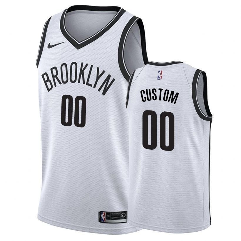 Men's Custom Nets Association White Basketball Jersey - 100% Polyester, Sizes S-3XL