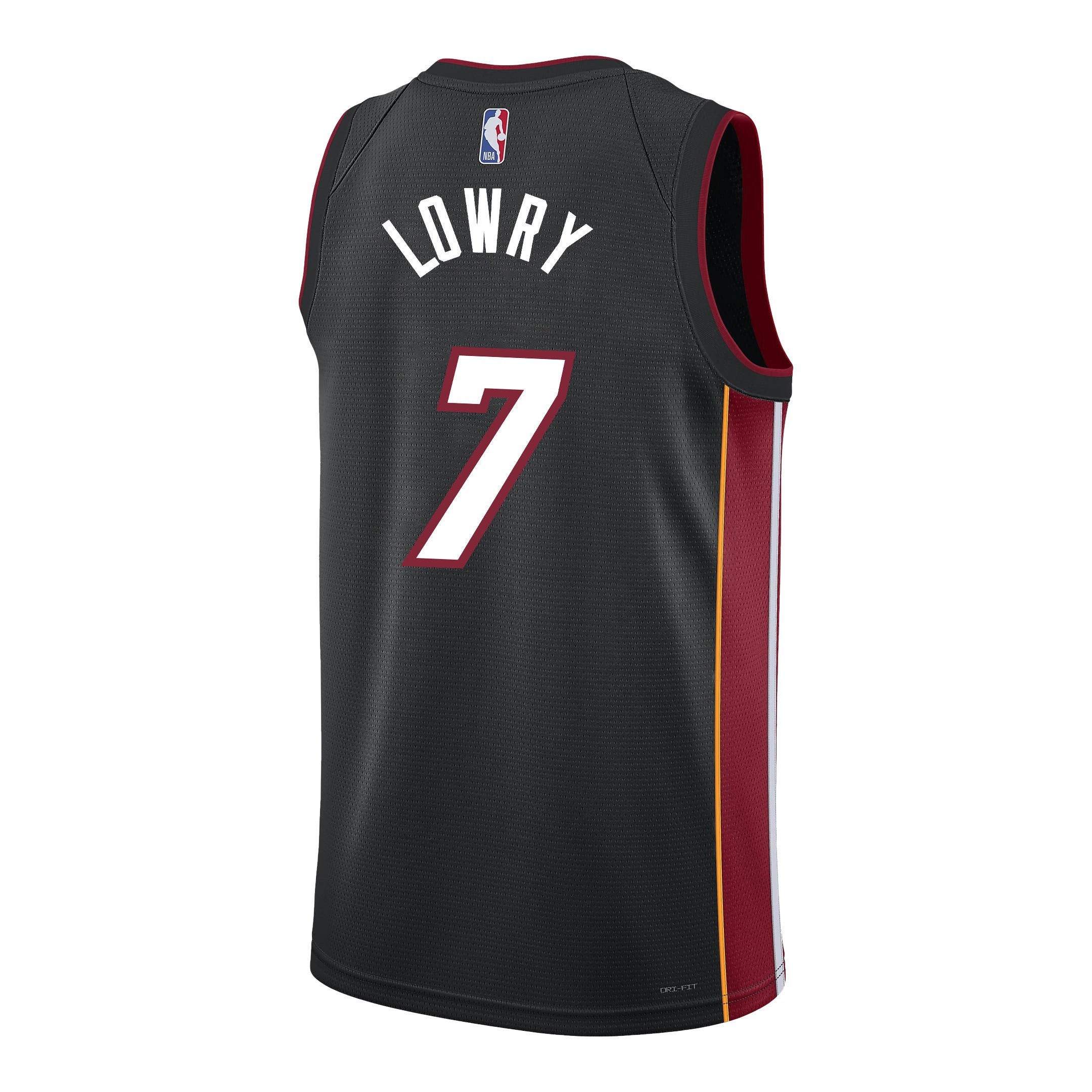 Kyle Lowry 7 Miami Heat Shooting Flair 2023 NBA Champions Swingman Jersey - Black - Image 3